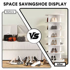 Étagère à chaussures tournante sur pied en MDF à 6 niveaux à 360°