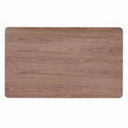 Table à manger rectangulaire en bois d'hévéa et MDF avec plateau en placage de noyer 59''L x 30''H Brun/Noir