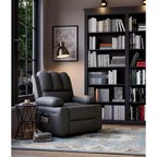 Fauteuil inclinable pivotant et à bascule en métal et similicuir avec massage et chaleur 95 cm (L) x 103 cm (H)