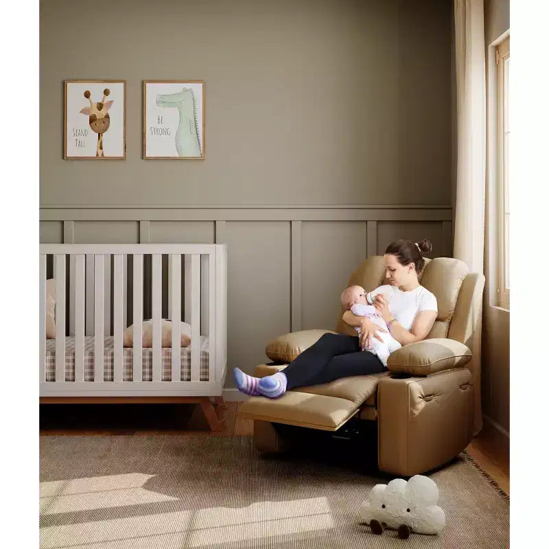 Fauteuil inclinable pivotant et à bascule en métal et similicuir avec massage et chaleur 95 cm (L) x 103 cm (H)