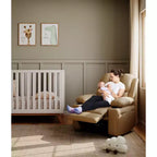 Fauteuil inclinable pivotant et à bascule en métal et similicuir avec massage et chaleur 95 cm (L) x 103 cm (H)