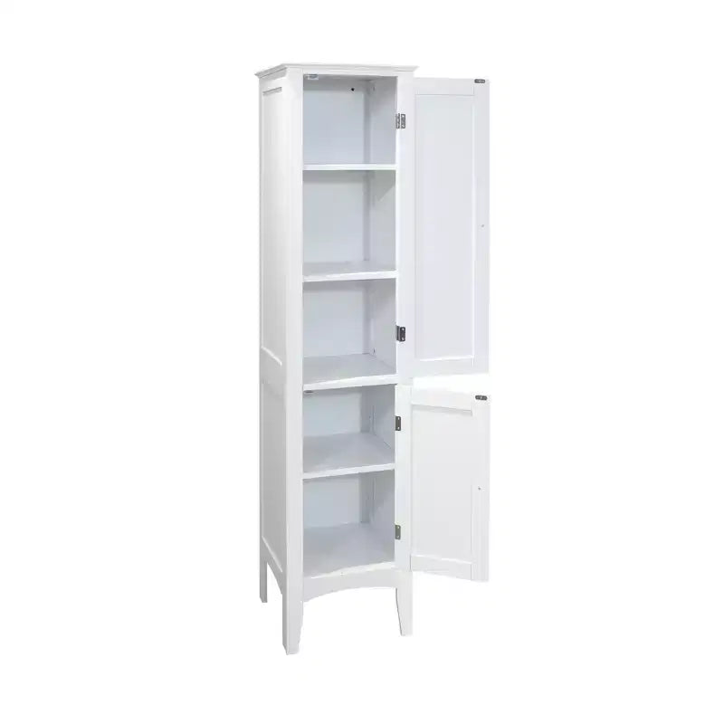 Armoire de rangement autoportante en MDF L 39 x H 160 cm Blanc