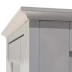Armoire de rangement autoportante en MDF L 39 x H 160 cm Blanc
