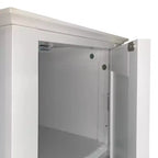 Armoire de rangement autoportante en MDF L 39 x H 160 cm Blanc
