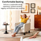 Fauteuil de salon rembourré en métal et polyester avec accoudoirs et coussin 78 cm (l) x 86 cm (H)