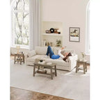 Table d'appoint à 2 niveaux en panneaux de particules avec étagère ouverte 13,98''L x 19,09''H Blanc