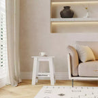 Table d'appoint à 2 niveaux en panneaux de particules avec étagère ouverte 13,98''L x 19,09''H Blanc