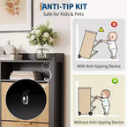 Meuble de rangement à chaussures mince en MDF avec 4 tiroirs basculants 99 cm L x 109 cm H