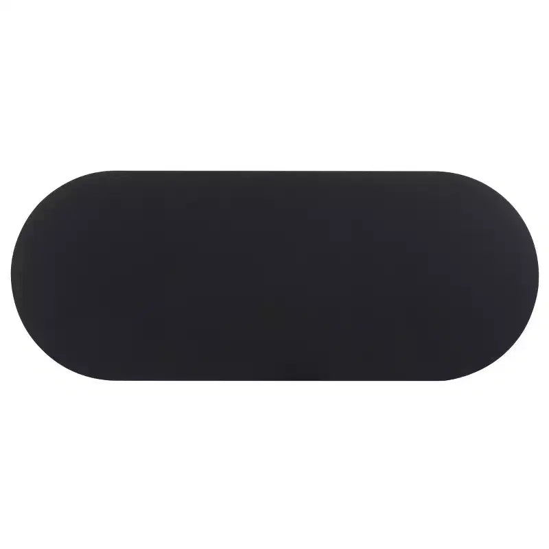 Meuble TV compact à portes coulissantes en MDF et acier, 100 cm (L) x 80,5 cm (H)