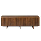 Meuble TV en MDF, finition grain de bois et portes à ouverture par pression, 176,8 cm (L) x 52,8 cm (H)