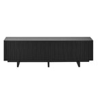 Meuble TV en MDF, finition grain de bois et portes à ouverture par pression, 176,8 cm (L) x 52,8 cm (H)