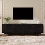 70 Modern Wood Grain TV Stand with Storage, Entertainment Center for TVs up to 75, Rustic TV Cabinet Media Console for Living Room-Panipeachy
