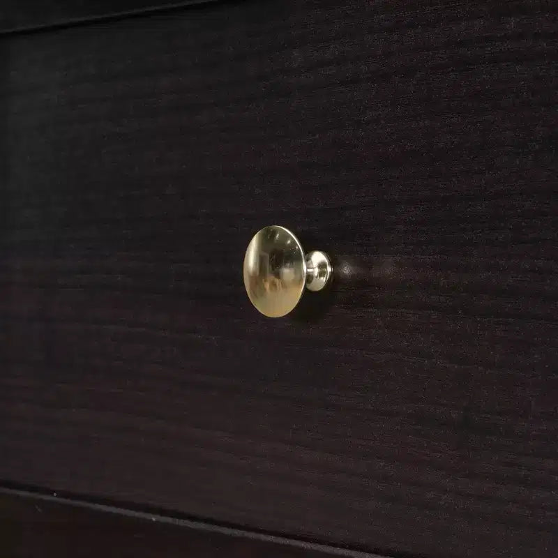 Lit escamotable complet en contreplaqué et MDF avec façade en rotin et tiroirs de rangement