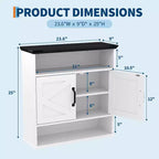 Armoire à pharmacie murale en panneaux de particules avec porte coulissante de 63,5 cm H x 60 cm L