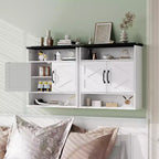 Armoire à pharmacie murale en panneaux de particules avec porte coulissante de 63,5 cm H x 60 cm L
