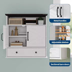 Armoire à pharmacie murale en panneaux de particules avec porte coulissante de 63,5 cm H x 60 cm L