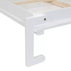 Lit escamotable Queen en contreplaqué et MDF avec armoire en rotin 68.9''H x 67.3''W