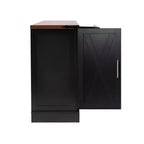 Meuble de rangement de ferme en MDF avec portes coulissantes et tiroirs 160 cm (L) x 81 cm (H)