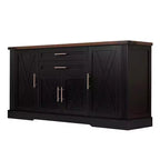 Meuble de rangement de ferme en MDF avec portes coulissantes et tiroirs 160 cm (L) x 81 cm (H)