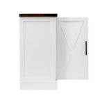 Meuble de rangement de ferme en MDF avec portes coulissantes et tiroirs 160 cm (L) x 81 cm (H)