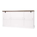 Meuble de rangement de ferme en MDF avec portes coulissantes et tiroirs 160 cm (L) x 81 cm (H)