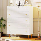 Commode à 5 tiroirs en bois d'ingénierie 80 cm (L) x 109,7 cm (H)