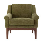 Fauteuil d'appoint à accoudoirs évasés en pin et contreplaqué 31''L x 33''H
