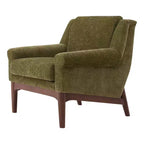 Fauteuil d'appoint à accoudoirs évasés en pin et contreplaqué 31''L x 33''H
