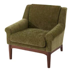 Fauteuil d'appoint à accoudoirs évasés en pin et contreplaqué 31''L x 33''H