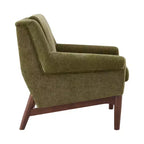 Fauteuil d'appoint à accoudoirs évasés en pin et contreplaqué 31''L x 33''H