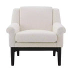 Fauteuil d'appoint à accoudoirs évasés en pin et contreplaqué 31''L x 33''H