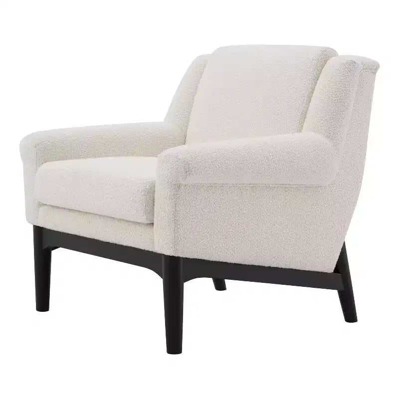 Fauteuil d'appoint à accoudoirs évasés en pin et contreplaqué 31''L x 33''H