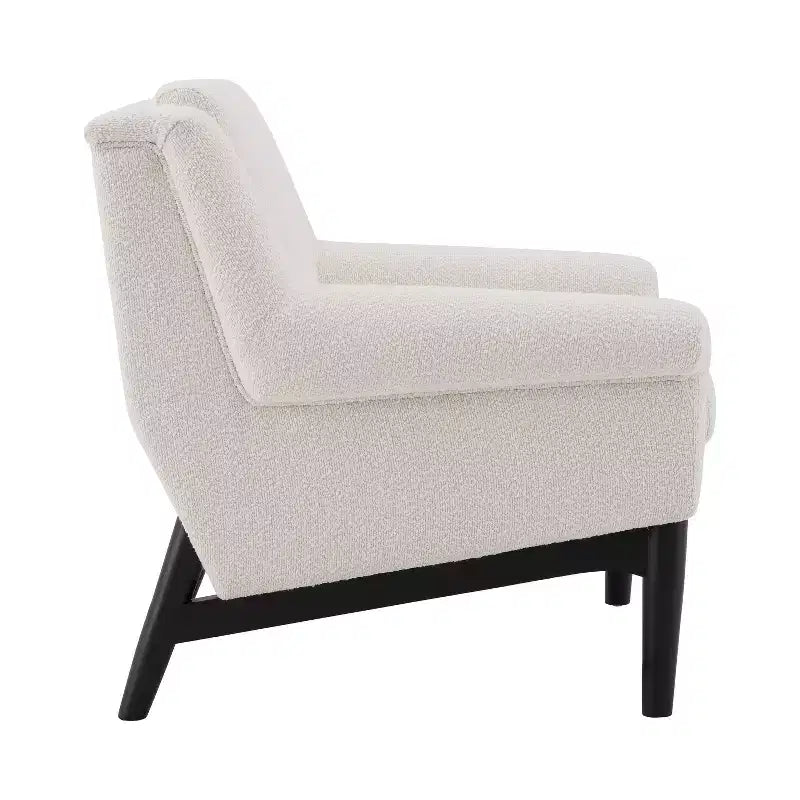 Fauteuil d'appoint à accoudoirs évasés en pin et contreplaqué 31''L x 33''H