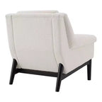 Fauteuil d'appoint à accoudoirs évasés en pin et contreplaqué 31''L x 33''H
