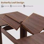 Table à manger extensible en bois 160-220 cm (L) x 77 cm (H)