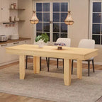 Table à manger extensible en bois 160-220 cm (L) x 77 cm (H)