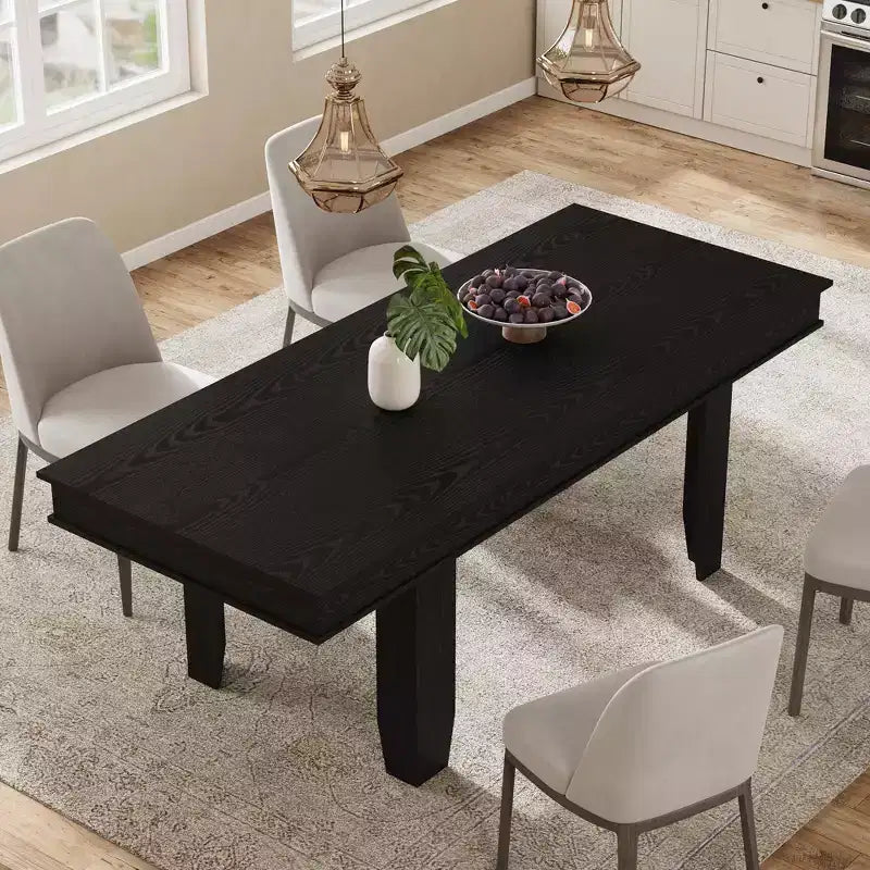 Table à manger extensible en bois 160-220 cm (L) x 77 cm (H)