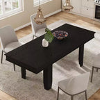 Table à manger extensible en bois 160-220 cm (L) x 77 cm (H)