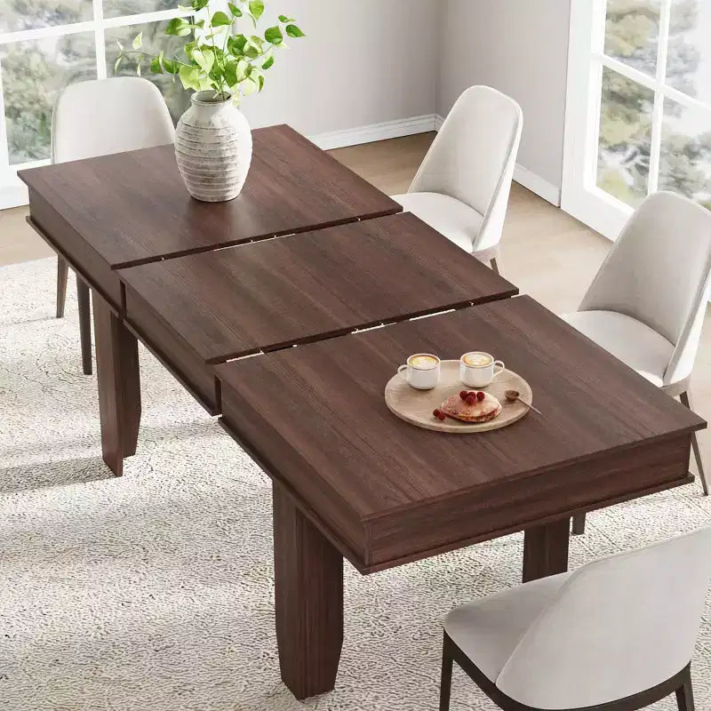 Table à manger extensible en bois 160-220 cm (L) x 77 cm (H)
