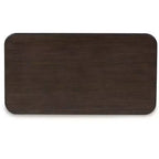 Table basse relevable en bois massif avec roulettes 17''H x 48''W x 25.88''D