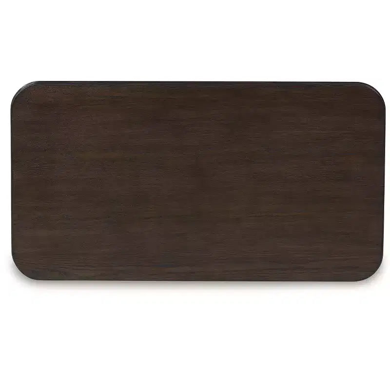 Table basse relevable en bois massif avec roulettes 17''H x 48''W x 25.88''D