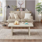 Table basse en MDF aspect marbre 45,7 cm (H) x 111,8 cm (L) x 59,7 cm (P)