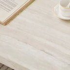 Table basse en MDF aspect marbre 45,7 cm (H) x 111,8 cm (L) x 59,7 cm (P)